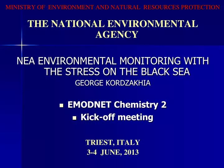 ministry of environment and natural resources protection