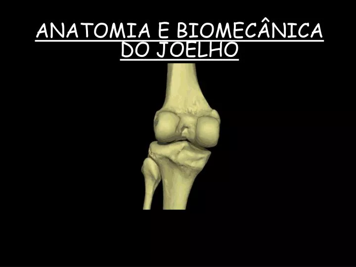 anatomia e biomec nica do joelho