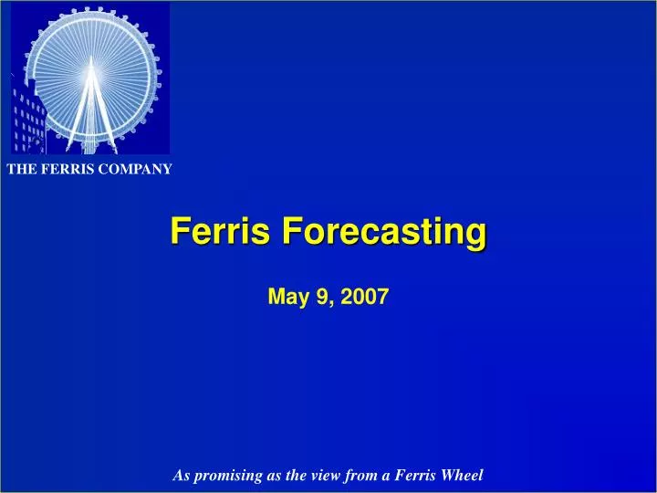 ferris forecasting