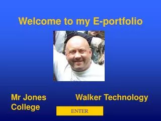 Welcome to my E-portfolio