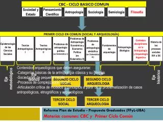 reforma plan de estudio propuesta graduados ffyl uba materias comunes cbc y primer ciclo com n