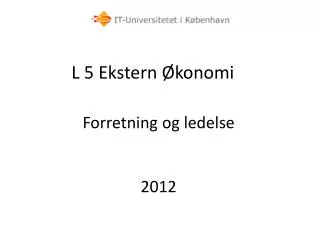 l 5 ekstern konomi