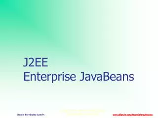 j2ee enterprise javabeans