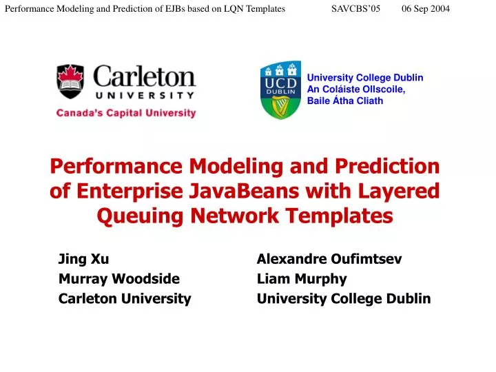 performance modeling and prediction of enterprise javabeans with layered queuing network templates