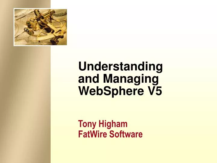 understanding and managing websphere v5