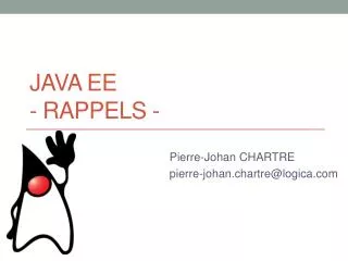 java ee rappels