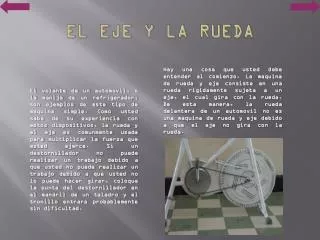 el eje y la rueda