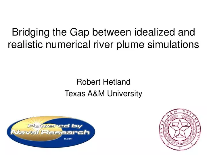 bridging the gap between idealized and realistic numerical river plume simulations