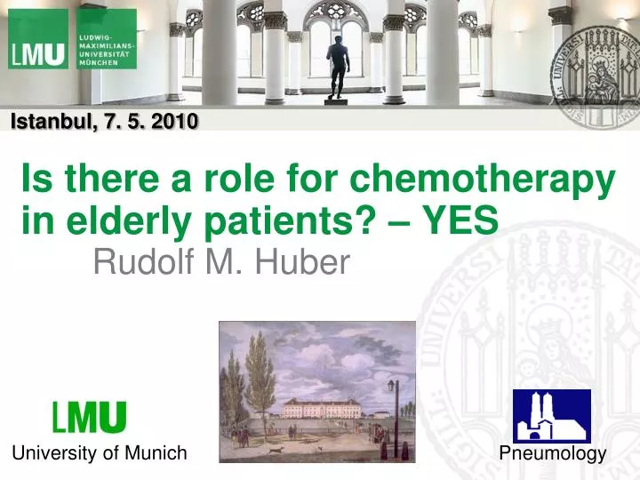 is there a role for chemotherapy in elderly patients yes