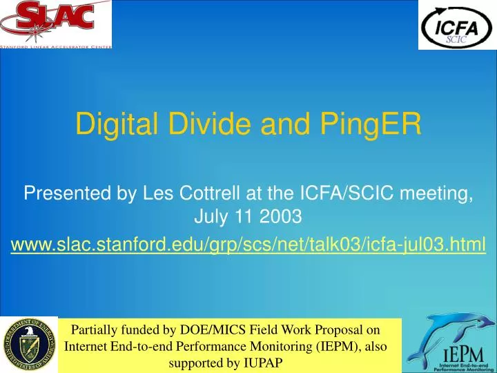 digital divide and pinger