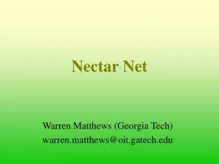 Nectar Net