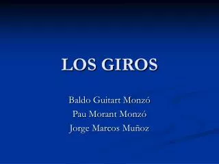los giros