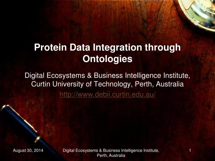 protein data integration through ontologies