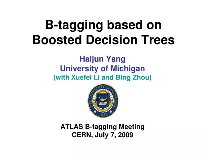 b taggin g based on boosted decision trees