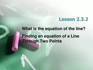 Lesson 2.3.2
