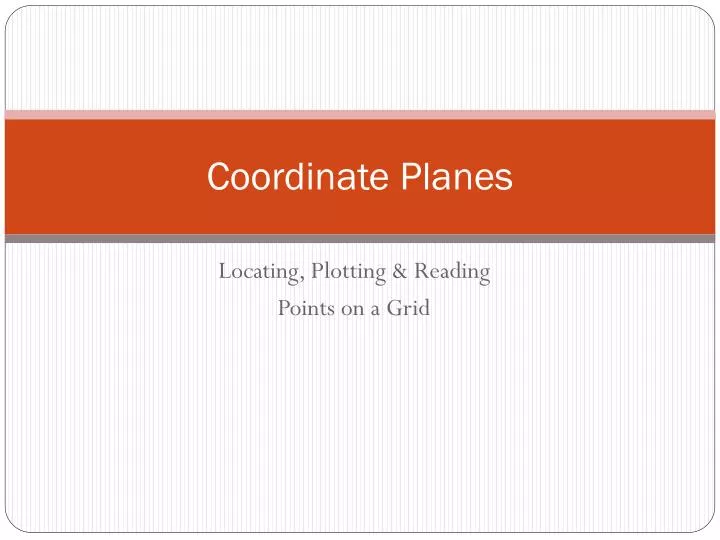 coordinate planes