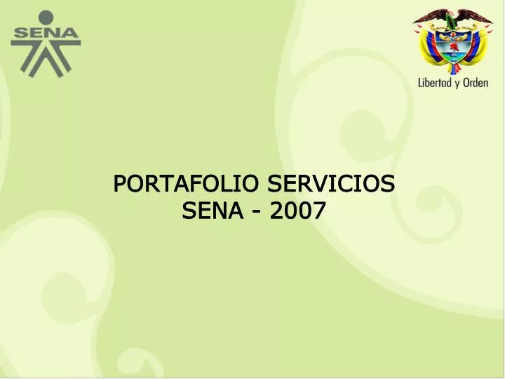 portafolio servicios sena 2007