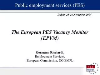 Public employment services (PES)