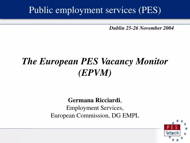 public employment services pes