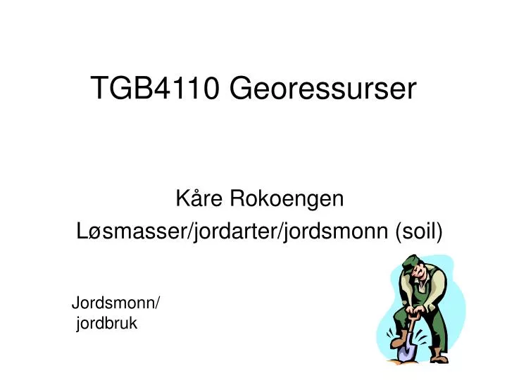 tgb4110 georessurser