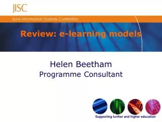 Review: e-learning models