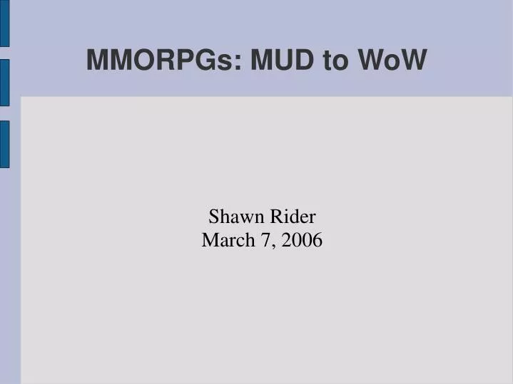 shawn rider march 7 2006