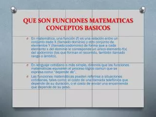 que son funciones matematicas conceptos basicos