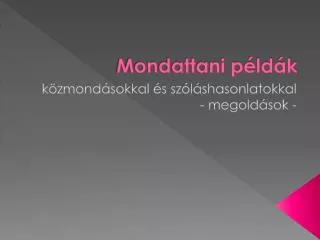 mondattani p ld k