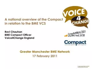 Greater Manchester BME Network 17 February 2011
