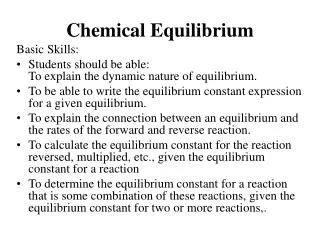 Chemical Equilibrium