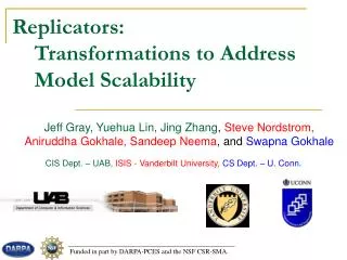 Replicators: Transformations to Address Model Scalability
