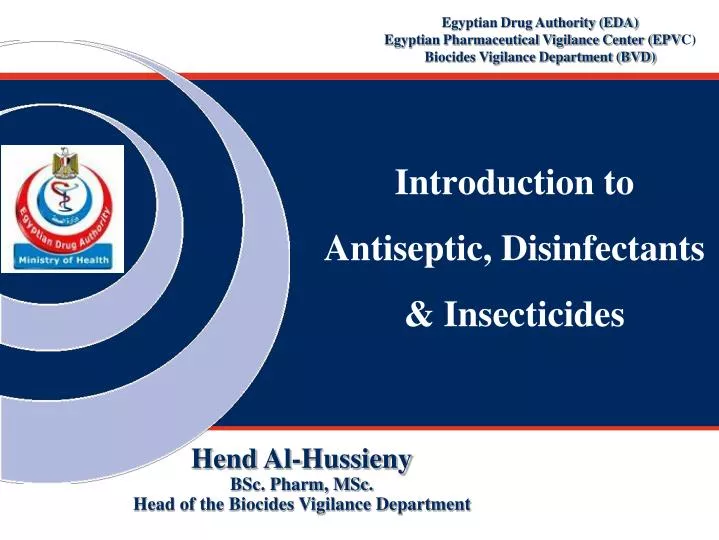 introduction to antiseptic disinfectants insecticides