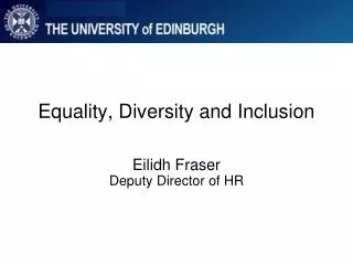 Equality, Diversity and Inclusion