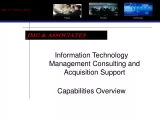 Information Technology Management Consulting and Acquisition Support Capabilities Overview