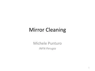 Mirror Cleaning