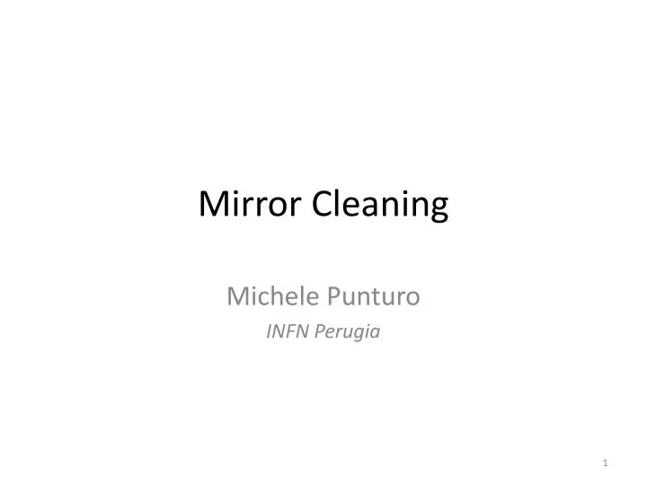 mirror cleaning