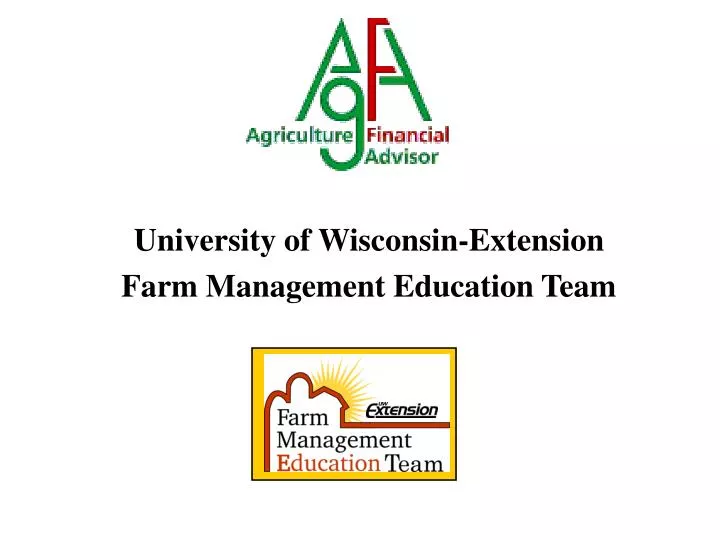 university of wisconsin extension farm management education team