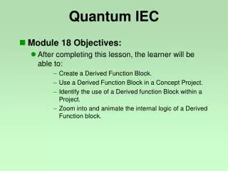 Quantum IEC