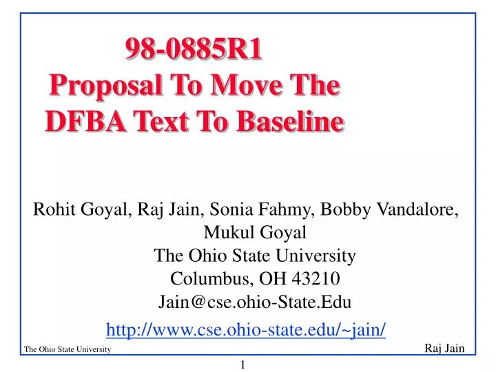 98 0885r1 proposal to move the dfba text to baseline