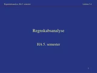 regnskabsanalyse