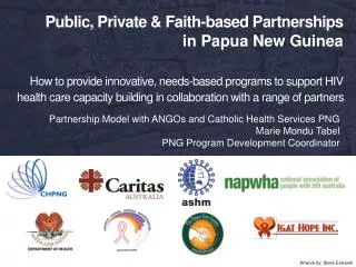 Partnership Model with ANGOs and Catholic Health Services PNG Marie Mondu Tabel