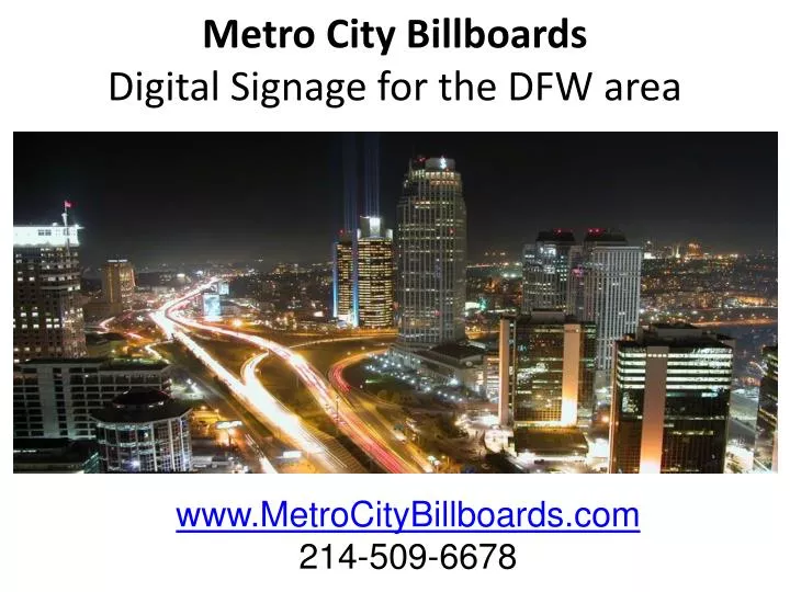 metro city billboards digital signage for the dfw area