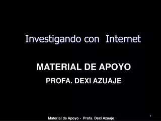 investigando con internet