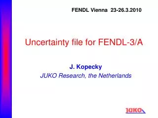 Uncertainty file for FENDL-3/A