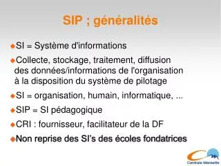 sip g n ralit s