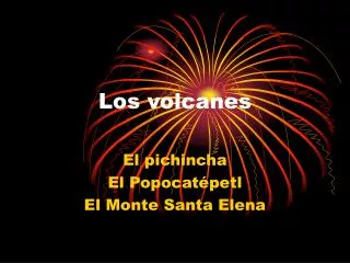 los volcanes