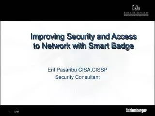 Improving Security and Access to Network with Smart Badge