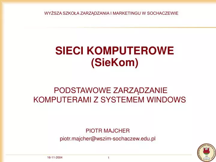 sieci komputerowe siekom