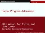 Optimizing Partial Program Admission for Virtual Networking Systems - slide 1