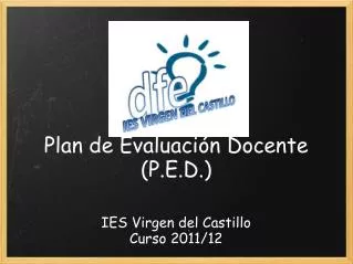 plan de evaluaci n docente p e d